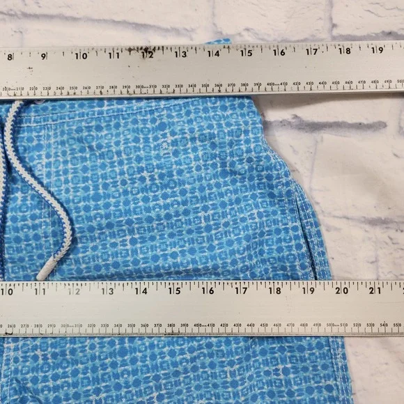 Johnnie O MENS SIZE S Mallon Swim Surf Shorts Fully Lined Laguna Blue - Picture 6 of 13